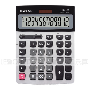 Calculadora de escritorio de doble dígito de 12 dígitos con función de memoria doble (LC22638A)